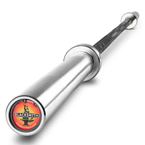 XMark Olympic Weight Set 365 lb TEXAS STAR Rubber-Coated Bar & Weight Set Black