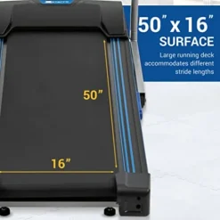 XTERRA Fitness TR Folding Treadmill 250 LB Weight Capacity Black