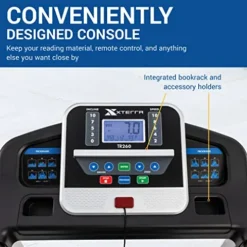 XTERRA Fitness TR Folding Treadmill 250 LB Weight Capacity Black