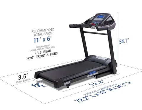 XTERRA Fitness TR300 Folding Treadmill Black