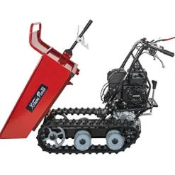 XtremepowerUS All-Terrain Track Barrow Gas Powered 6.5hp Utility Cart Red