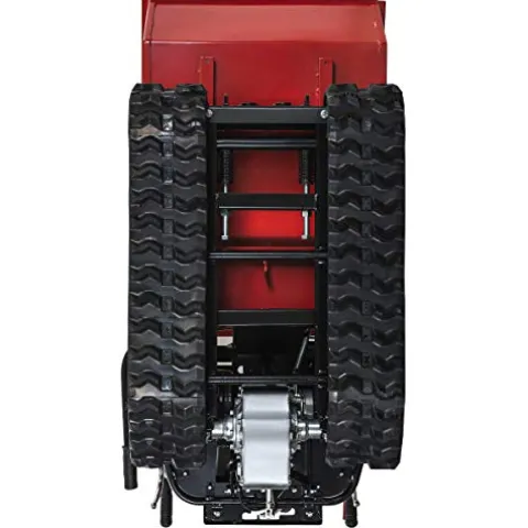 XtremepowerUS All-Terrain Track Barrow Gas Powered 6.5hp Utility Cart Red