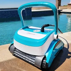 XtremepowerUS Automatic Robotic Pool Cleaner with Extra-Large Filter Basket, White