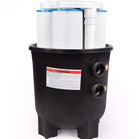 XtremepowerUS Inground Pool Cartridge Filter Black