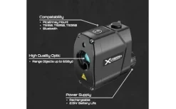 X-Vision Optics TSR100 Impact 100 Laser Rangefinder 905nm 650yd Black