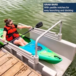 YAKport Kayak Launch Station for Low-Profile Floating Docks Tan