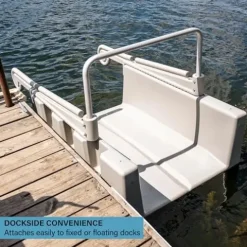 YAKport Kayak Launch Station for High-Profile Floating Docks Tan