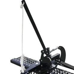 Yard Tuff Landscape Lawn Rake Attachment with Heat Treated Tines for UTVs, ATVs & Utility Tractors Black