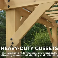 Yardistry 10′ x 22′ Pergola Brown