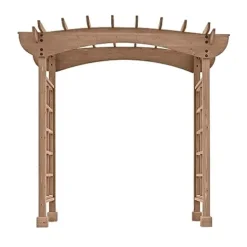 Yardistry Backyard Arbor Large Mocha Brown