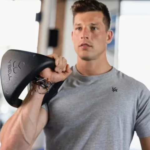 YBell Pro 18 Piece Bundle with Horizontal Rack Black – 3-in-1 Kettlebell, Dumbbell, Push Up Bar