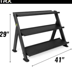YBell TRX Horizontal Rack 12-YBell Capacity Black