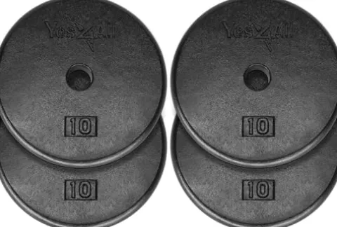 Yes4All Combo Barbell – Deadlift Jack – Silence Drop Pad – Weight Plate Blue