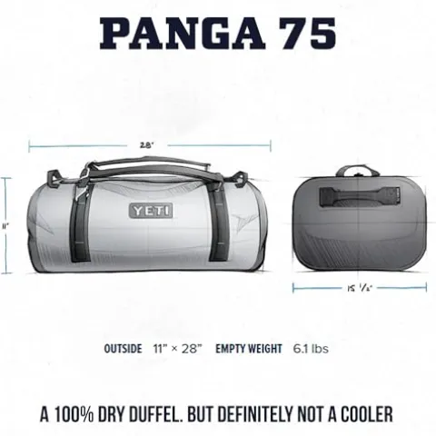 YETI Panga 75 Airtight Waterproof Submersible Duffel Bag King Crab