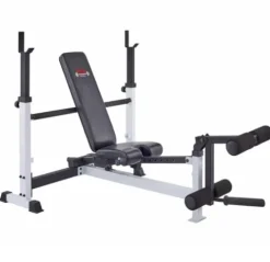 York Barbell FTS Adjustable Combo Bench with Leg Developer White