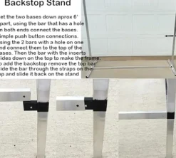 Youremodel Ultimate Archery Backstop and Stand 5’x6′ Black