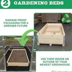 YourGreenHouses Polycarbonate Greenhouse Tunnel Clear 10×26 FT