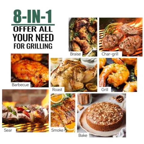 Z GRILLS Pellet Grill Smoker with PID 2.0 Controller, 700 Cooking Area, Meat Probes, Rain Cover Black