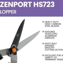 Zenport Hedge Shear HS723-12PK Orange/Black