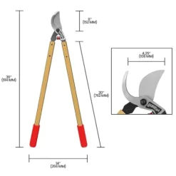 Zenport Professional Bypass Loppers Box of 12 with 30-Inch Handles Gold
