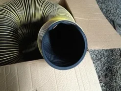 ZentOy 12 Inch Flexible Leaf Vacuum Hose 12 Feet UV-Resistant Black