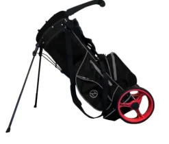 Zero Friction Wheel Pro Push Cart & Stand Bag Black