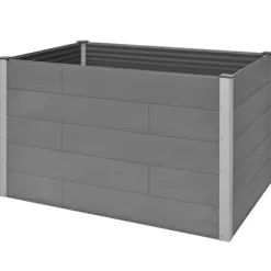 ZEYUAN Garden Raised Bed Planter Box 59.1″x39.4″x35.8″ Gray