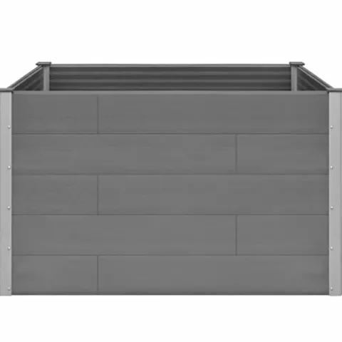 ZEYUAN Garden Raised Bed Planter Box 59.1″x39.4″x35.8″ Gray