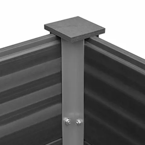 ZEYUAN Garden Raised Bed Planter Box 59.1″x39.4″x35.8″ Gray