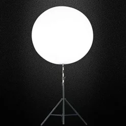 ZHFEISY LED Inflatable Balloon with Tripod Stand for Event Advertising LED White Light