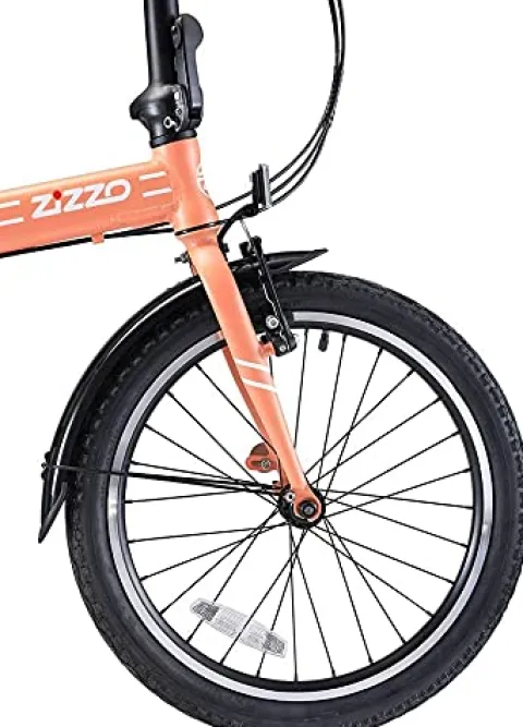ZiZZO Forte Heavy Duty Folding Bike Coral