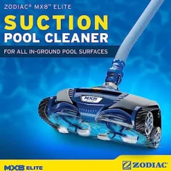 Zodiac MX8 Elite Suction Pool Cleaner with Cyclonic Leaf Canister Blue