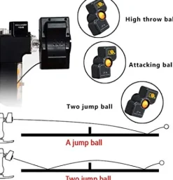 ZXMT Ping Pong Robot Machine Automatic JT-A Table Tennis Robot Machine with Catch Net Wired Remote Control
