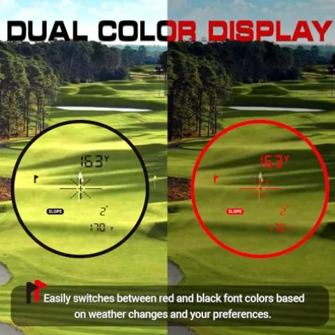 ZYDAR Pro Z1 Golf Rangefinder with Slope Black